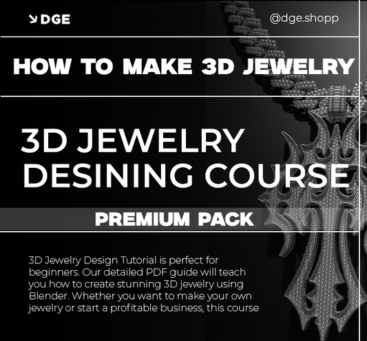 3D Jewelry Design: 3D Step By Step Guide Premium Pack