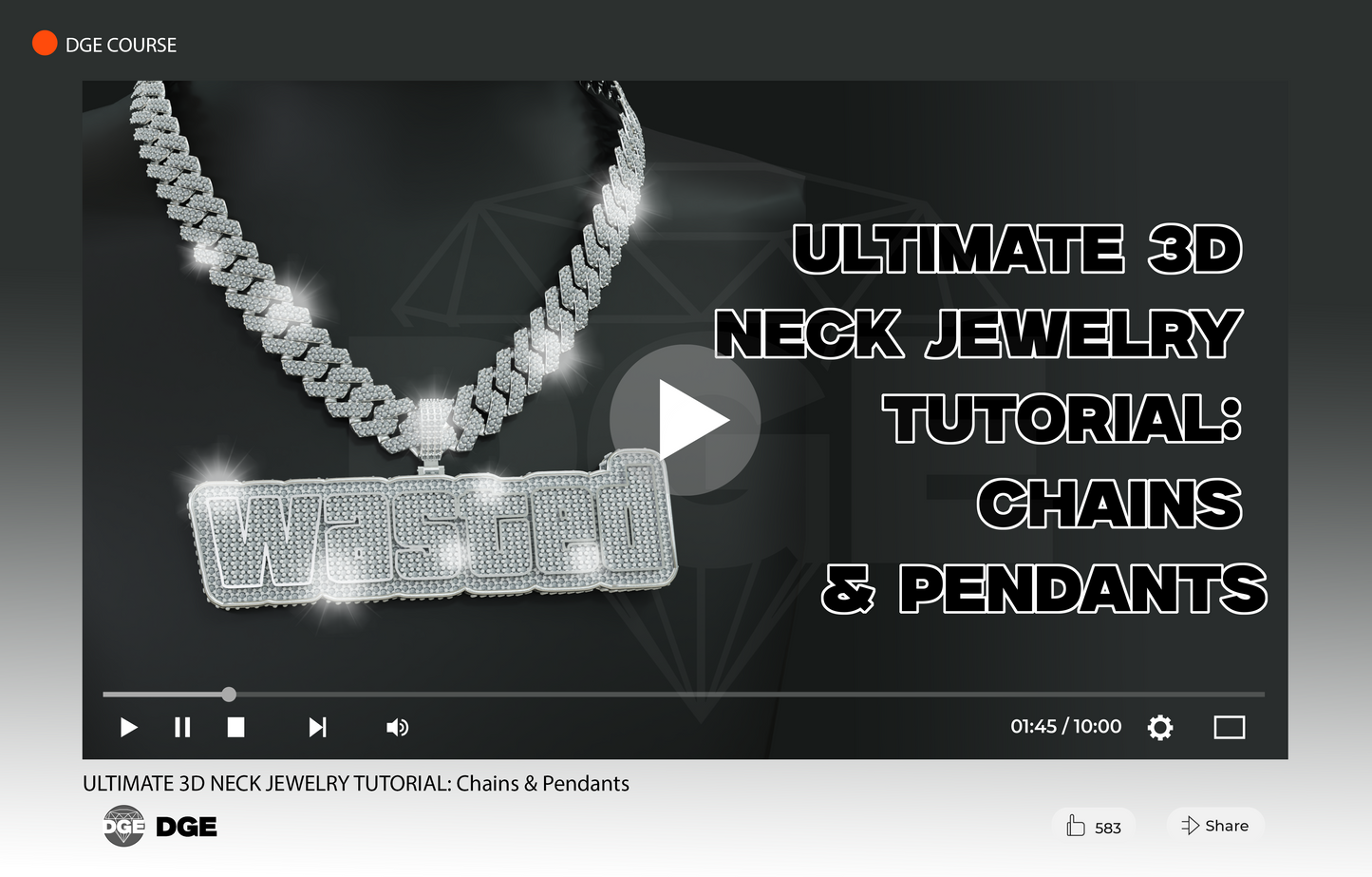 ULTIMATE 3D NECK JEWELRY TUTORIAL: Chains & Pendants