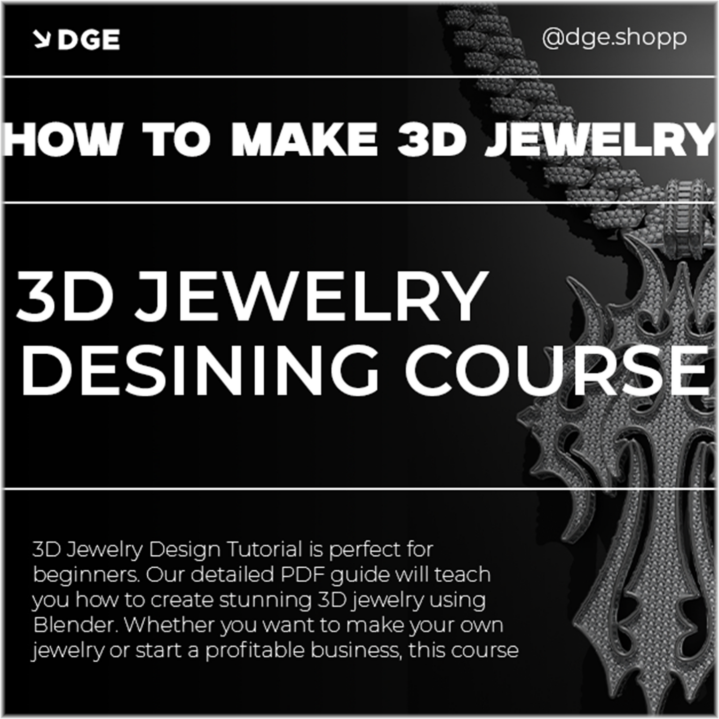 ULTIMATE 3D NECK JEWELRY TUTORIAL: Chains & Pendants