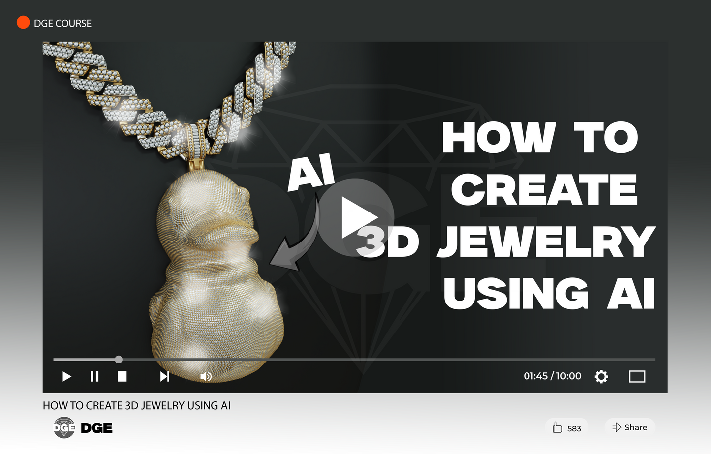 HOW TO CREATE 3D JEWELRY USING AI