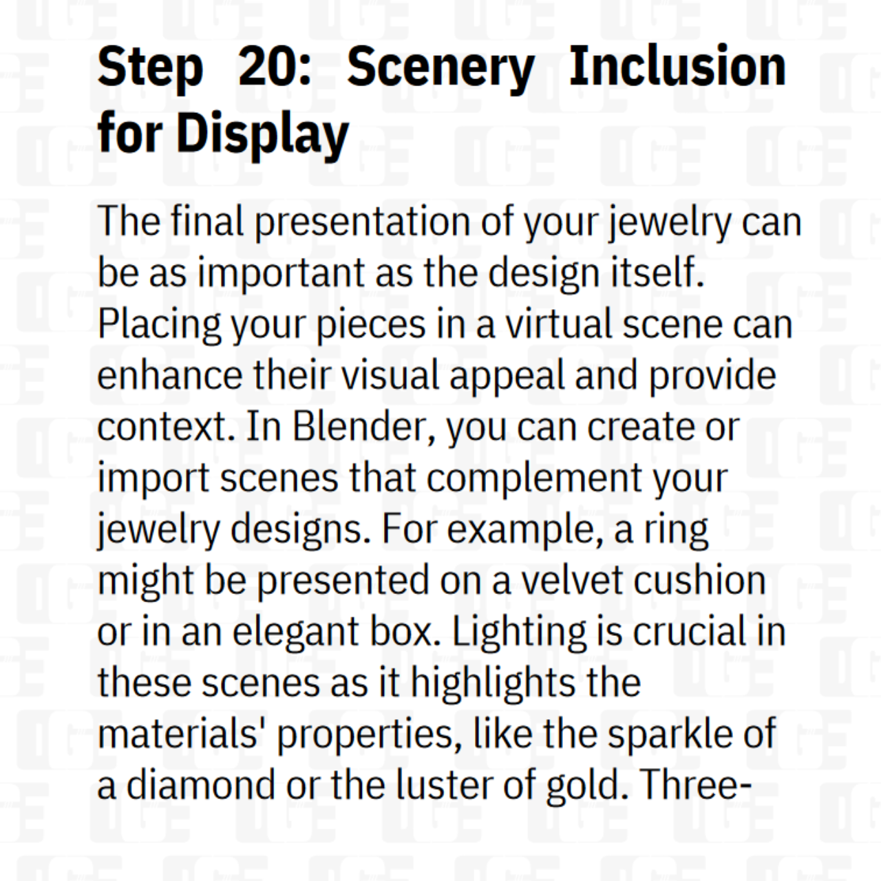 Jewelry Design: 3D Free step by step Guide Standard Pack